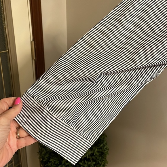 BRECKENRIDGE Vintage 90s Sunflower embroidered pinstripe button shirt woman’s XL - Picture 6 of 11